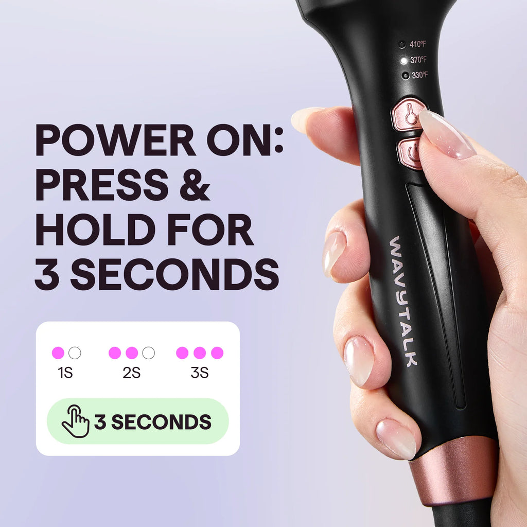 Thermal Brush for Blowout Look, 1 1/2 Inch Ionic Heated Nylon Brush Get Natural Curls, Rose Gold