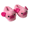 Cute Cartoon Pig Winter Warm Shoes Women Heel Cover Home Floor Slippers Soft Fur Indoor Fluffy House Bedroom Slides for Girls