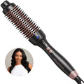 Thermal Brush for Blowout Look, 1 1/2 Inch Ionic Heated Nylon Brush Get Natural Curls, Rose Gold