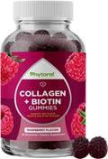 Extra Strength Biotin and Collagen Gummies for Hair, Skin, & Nail Health, 90 Gummies